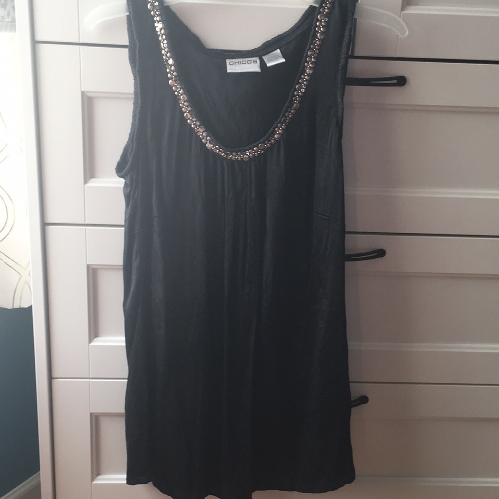 Chico’s Sleeveless Black Top- BUY 2 GET 1 FREE!!